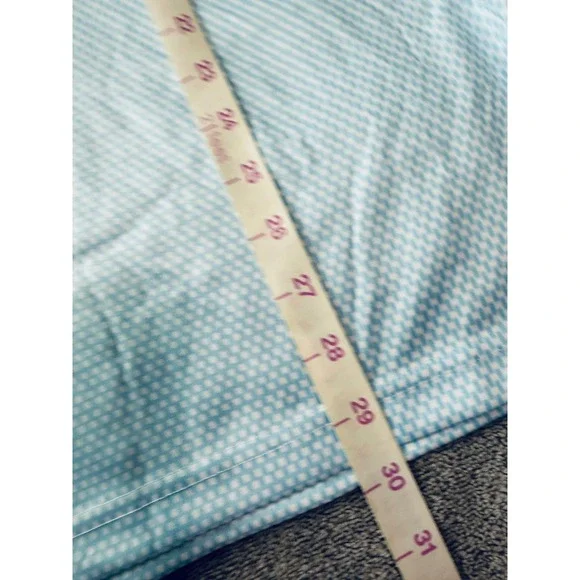 Men's Polo Shirt in Light Blue with Subtle Pattern - Picture 5 of 5